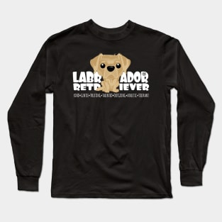 Labrador Retriever (Yellow) - DGBighead Long Sleeve T-Shirt